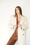 Cappotto Boston Doppiopetto colorazione Beige Chiaro