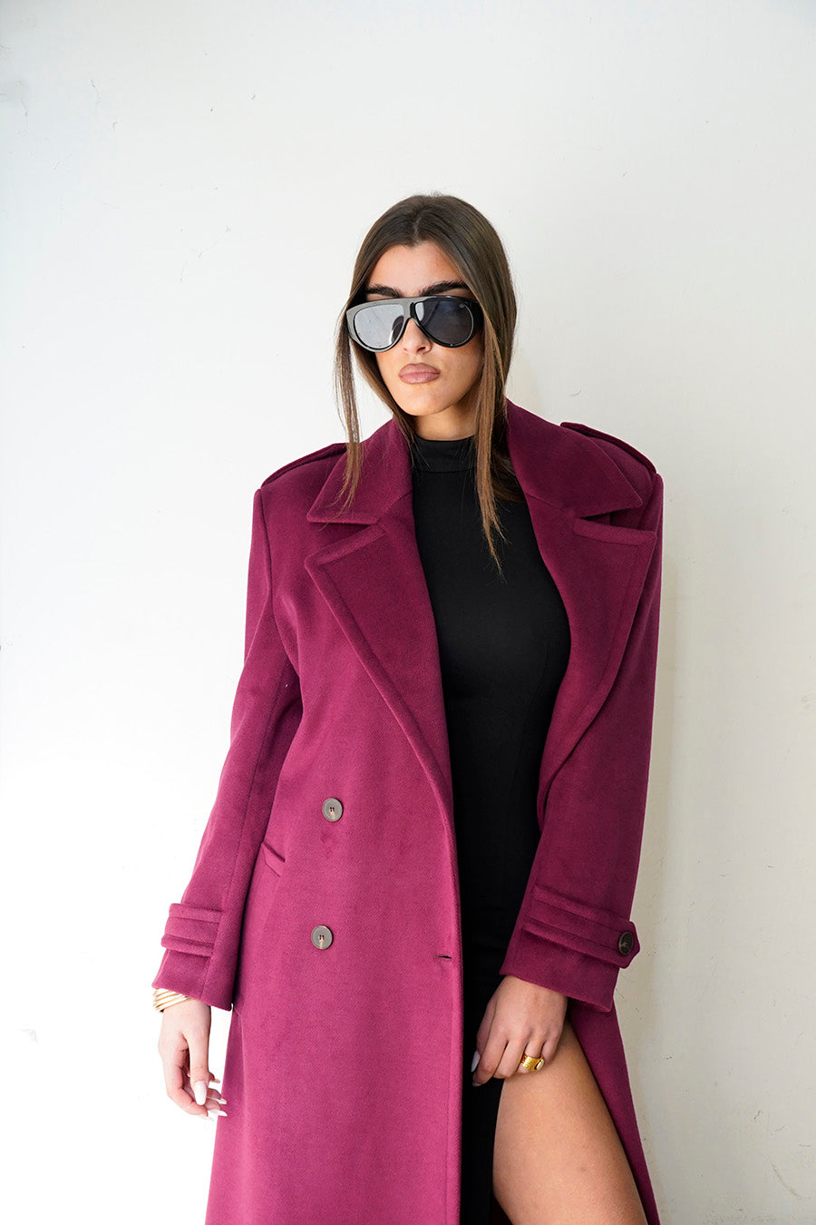 Cappotto Boston Doppiopetto colorazione Viola