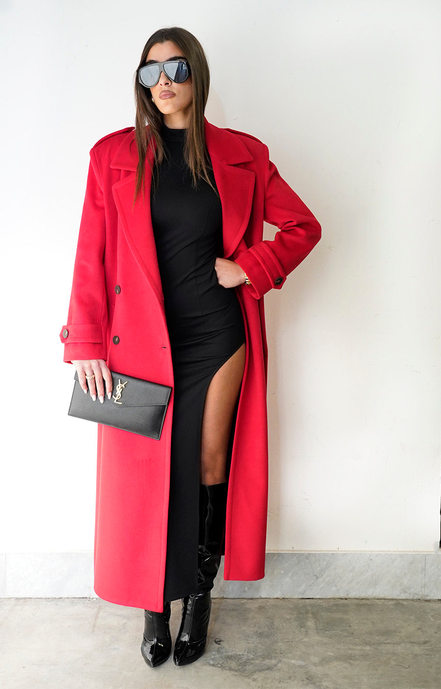 Cappotto Boston Doppiopetto colorazione Rosso