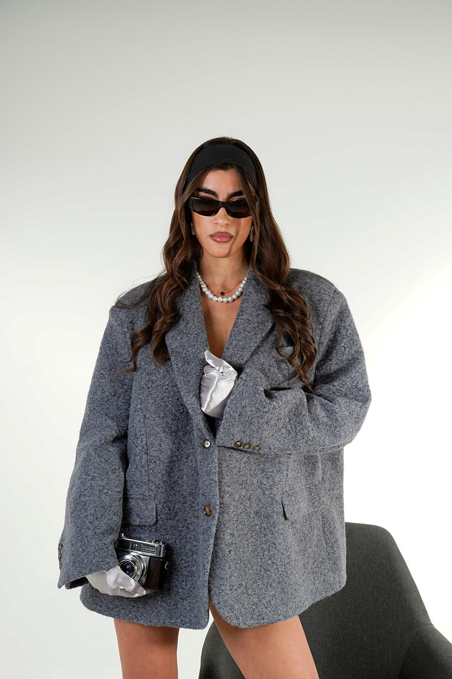 Blazer Kaila colore Grigio