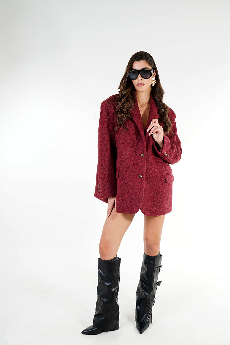 Blazer Kaila colore Bordeaux