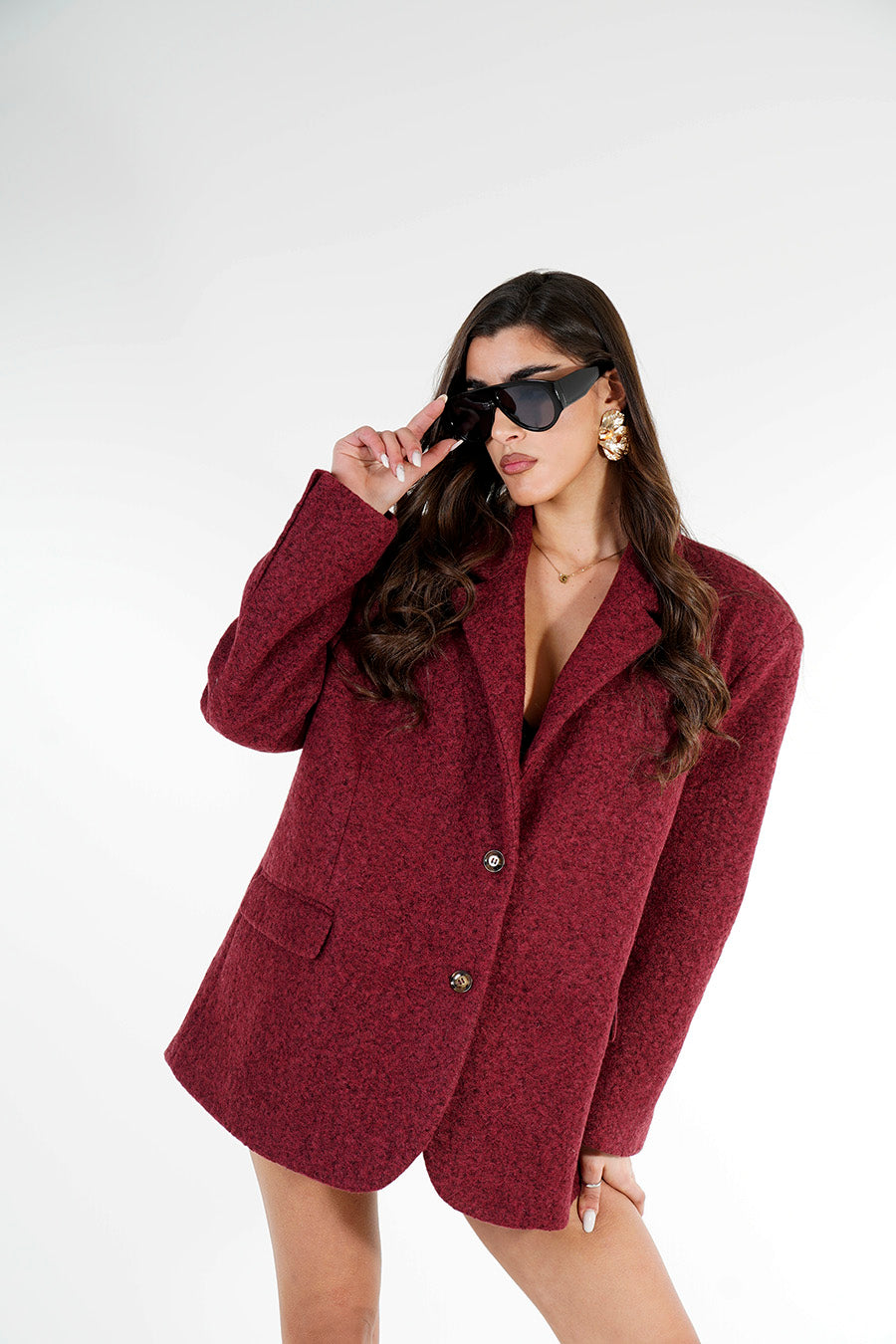 Blazer Kaila colore Bordeaux