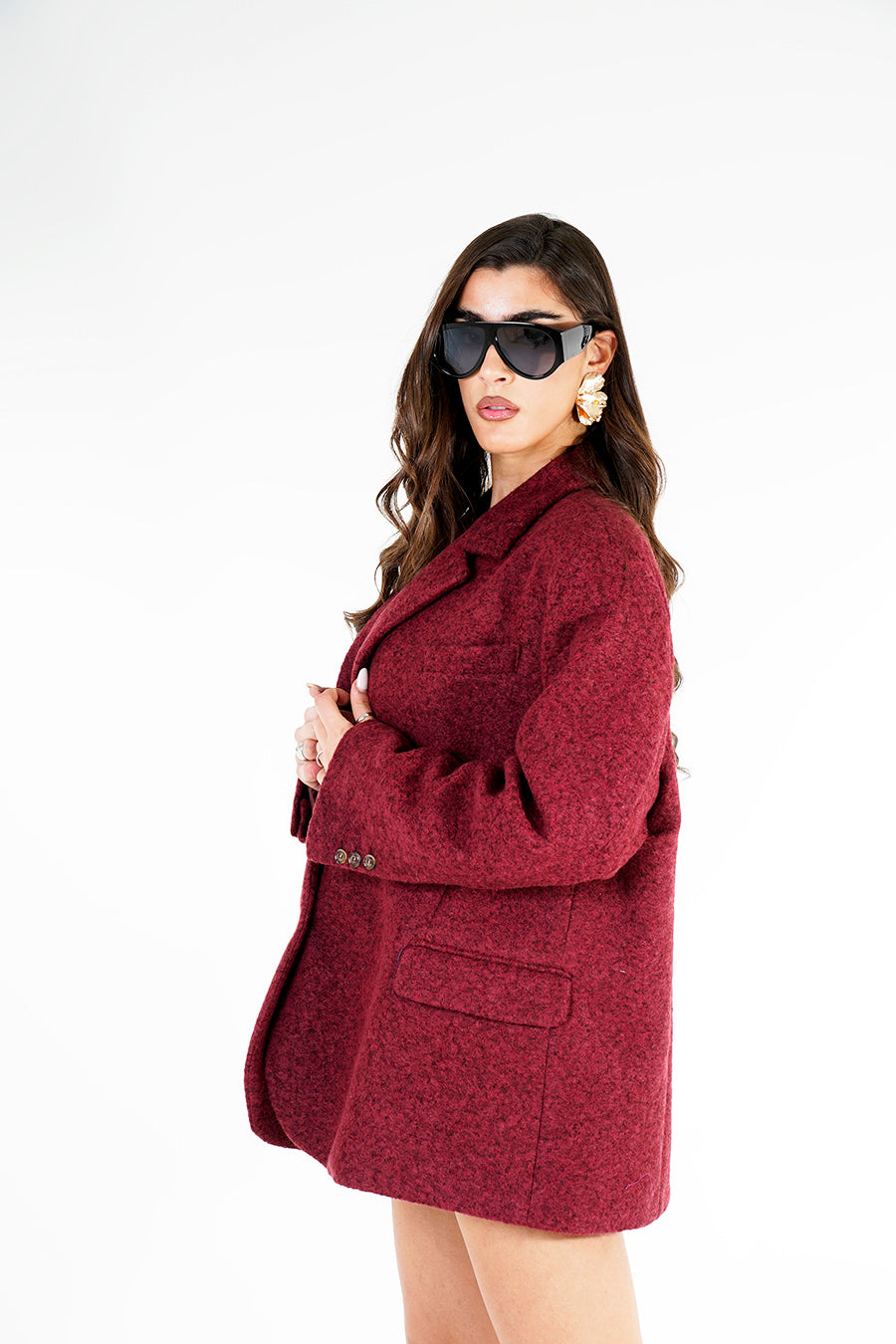 Blazer Kaila colore Bordeaux