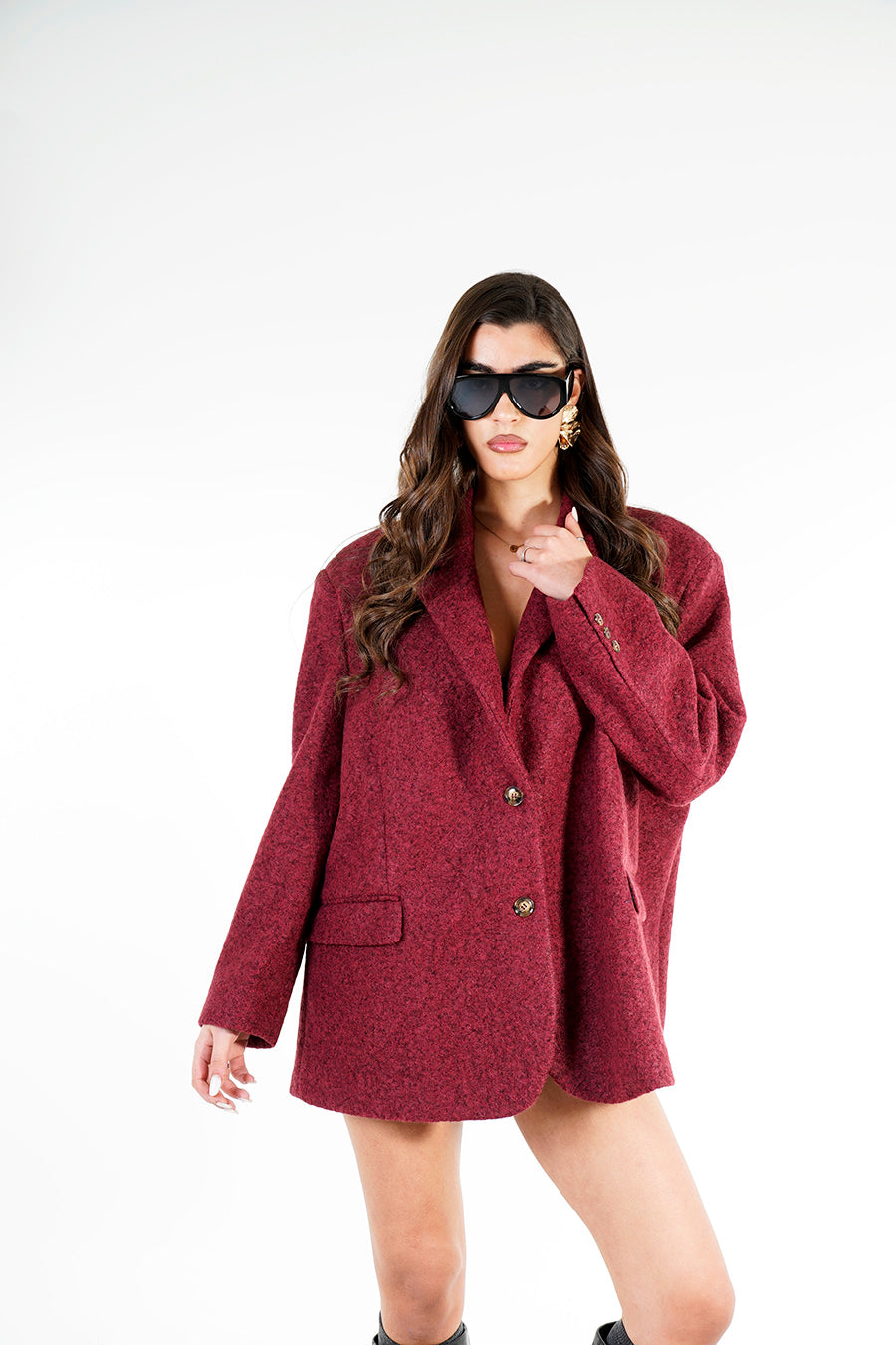 Blazer Kaila colore Bordeaux