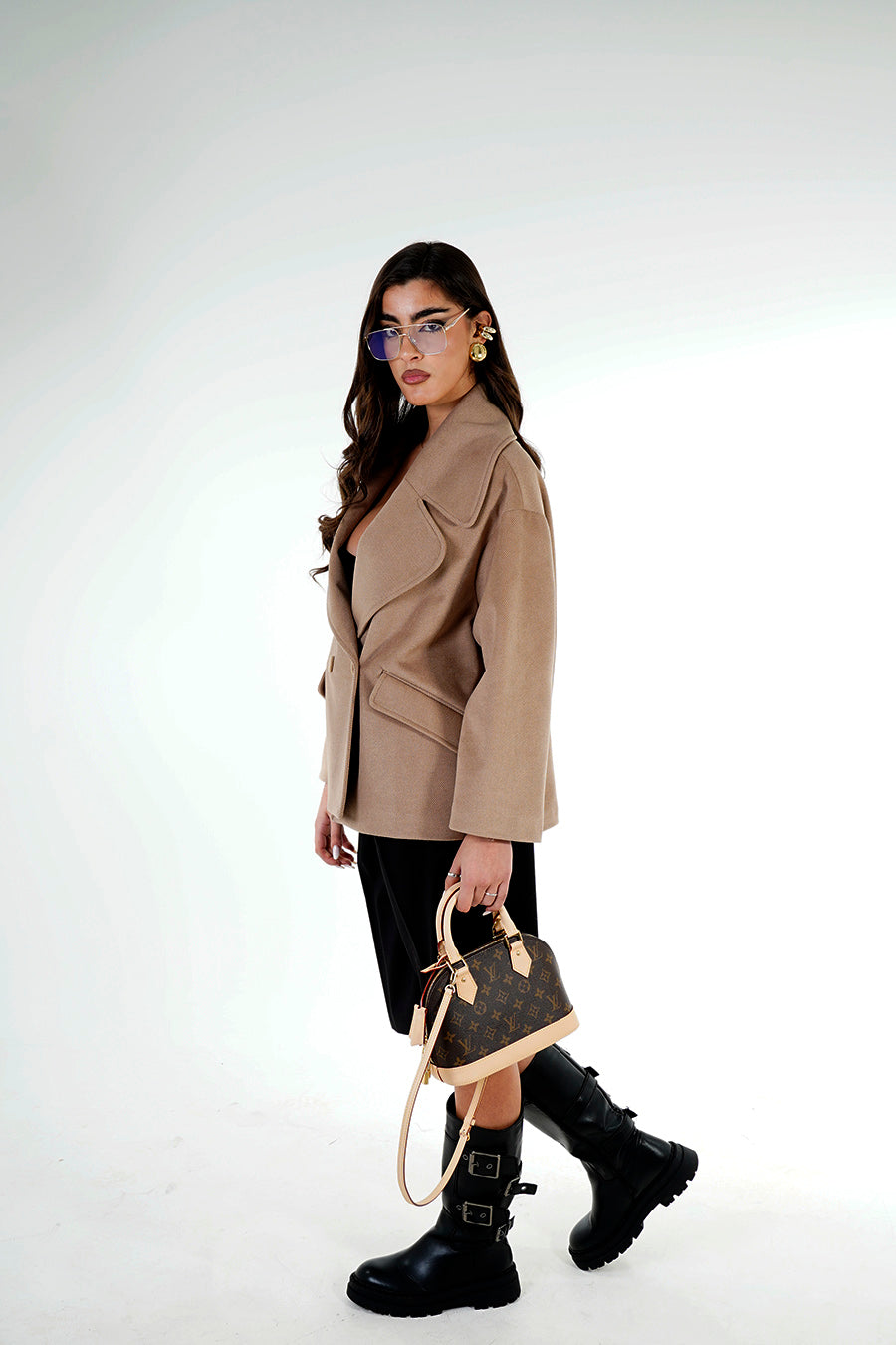 Giacca Crop Rhea colorazione Beige